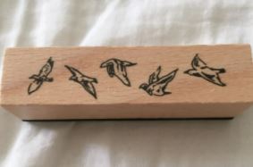 CAR026 – Pássaros decoração selo de borracha de madeira para scrapbooking papelaria