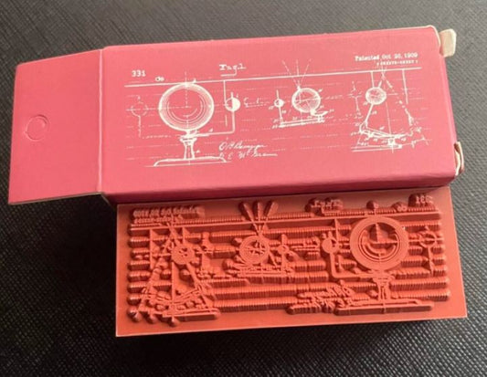 CAR027 – Carimbo selo de borracha de madeira para scrapbooking papelaria