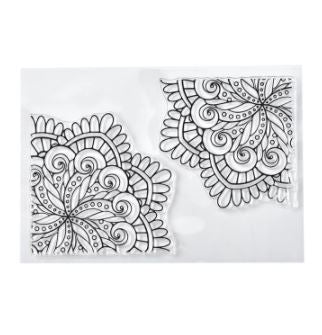 CAR029 – Carimbo Selo Flor borracha transparente diy scrapbooking