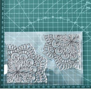 CAR029 – Carimbo Selo Flor borracha transparente  diy scrapbooking