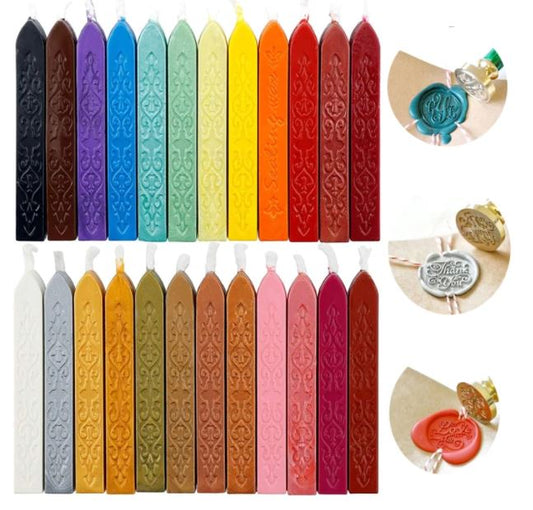 CAR051- 1 uni Cera p/Lacre cera de vedação colorido antigo tiras vela cera de abelha sigillo para carta postal convite envelope casamento retro