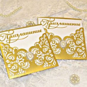 CCONV005 - Cartão Floral Convite Casamento  - Metal Die Cut