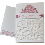 CCONV026 - Set Cartão Convite Rosas - Metal Die Cut