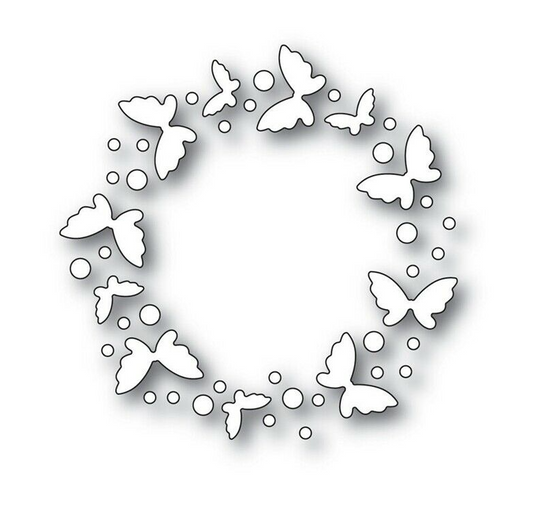 CENTRO001 - Centro Cartão Borboleta - Metal Die Cut