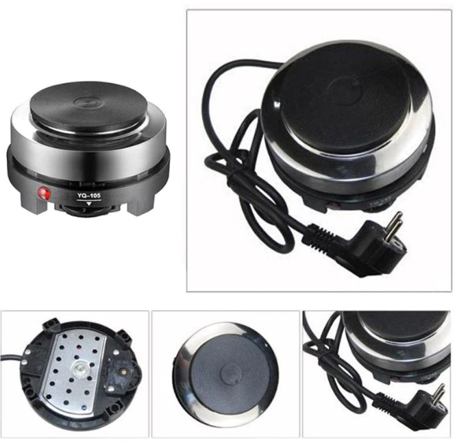 Mini fogão elétrico portátil – para pequenos trabalho velas sabonetes Aquecimento Multifuncional Utensílio de Cozinha Plug UE