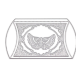 CX012 - Caixa Travesseiro Borboleta Presente - Metal Die Cut