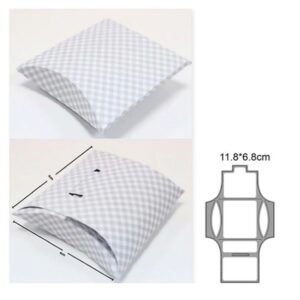 CX018 - Caixa  Mini Travesseiro Bolsa - Metal Die Cut