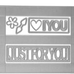 CX027 - Caixa Rectangular Just For You  - Metal Die Cut