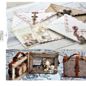 CX039 - Caixa Maleta Viagem c/ Fotografia - Metal Die Cut