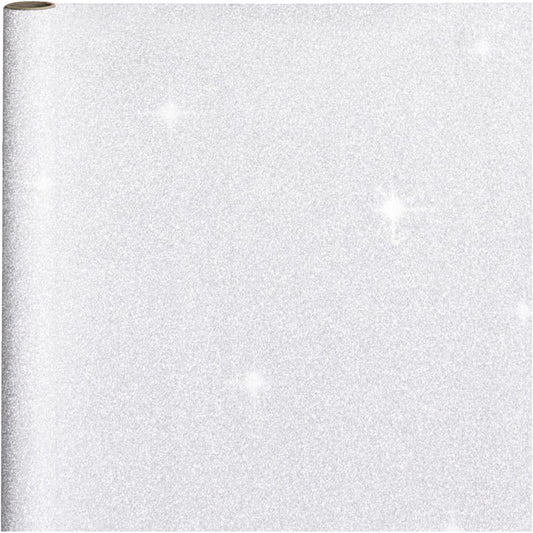 Creativ 190350 – Papel de Embrulho Glitter Prata