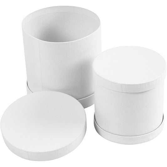 caixas de bateria 1 conjunto, H: 11+13 cm, branco