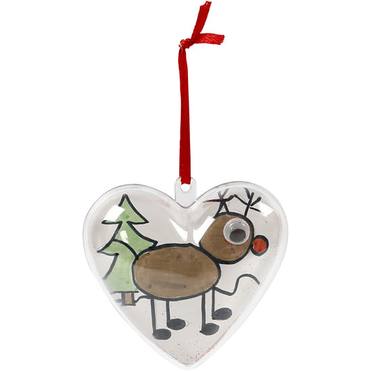 Creativ 52149 – Enfeite Natal p/ Decorar – Coração 6 cm