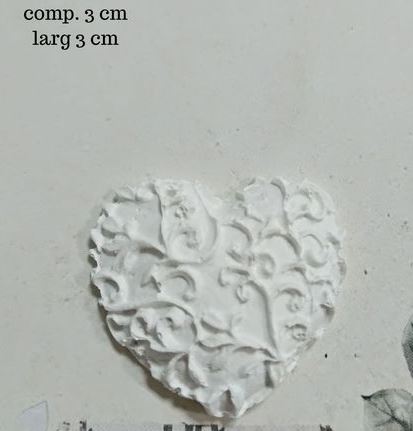 CA012MS - Pequeno Coração Rendado - Molde
