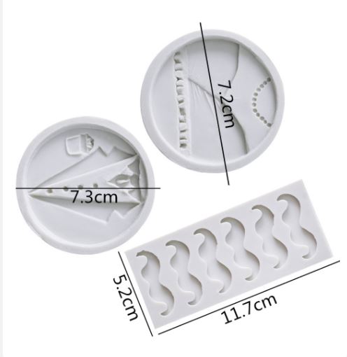 D048MS - Mr & Mrs , Bigode - Molde