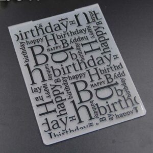 EB015 - Happy Birthday - Textura Embossing