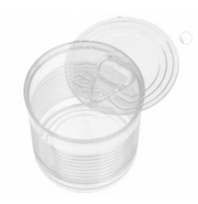 Lata Transparente de Plástico – 110ml/220ml