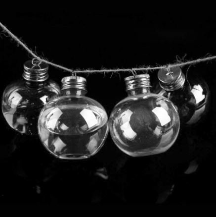 EMB006 | 50 ml | 150 ml | 300 ml | Natal – Bola – Garrafa Ornamentos – Árvore de Natal – Garrafa de Água