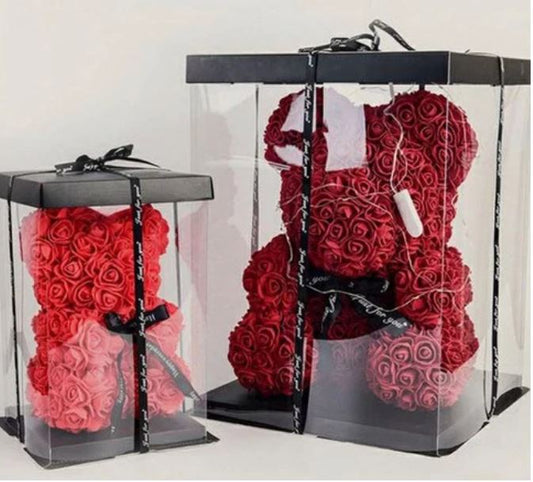 EMB CAR 004 –caixa de presente transparente vazio 17 x 17 x 29 cm