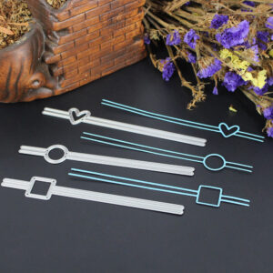 ENTR017 - Entremeio Acessório Cartão Formas Geométricas - Metal Die Cut