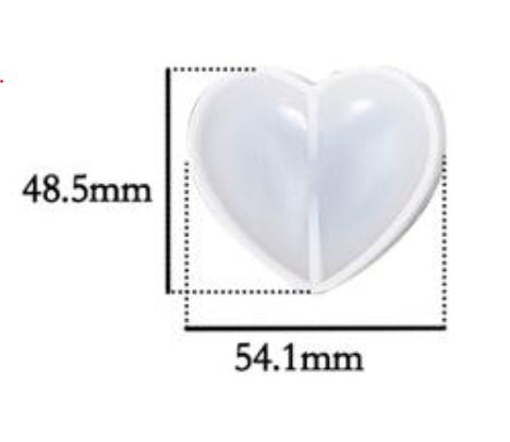 EP002MS - Coração Forma - Molde Epóxi