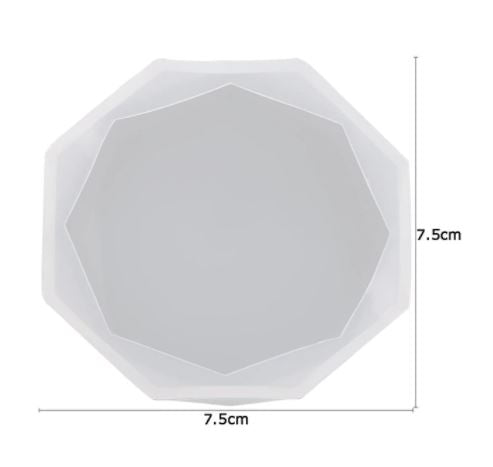 EP010MS - Molde de silicone Bases Geométricas Redondo