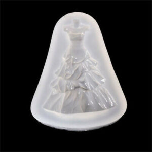 EP081MS - Molde de Epóxi Busto senhora Vestido Fabricação de Joias Pingente de Resina