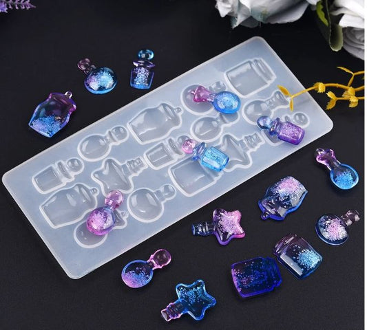 EP019MS - Molde EPoxi mini garrafas perfume