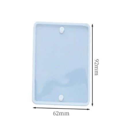 EP029MS - Molde EPoxi medalha perfurada rectangular