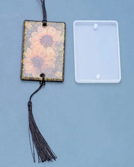 EP029MS - Molde EPoxi medalha perfurada rectangular