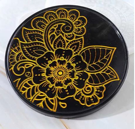 BP055MS - Molde EPoxi Base para copo decorada