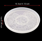 BP055MS - Molde  EPoxi  Base para copo decorada