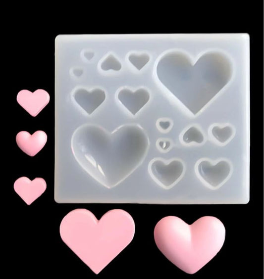 EP040MS - Molde EPoxi mini corações
