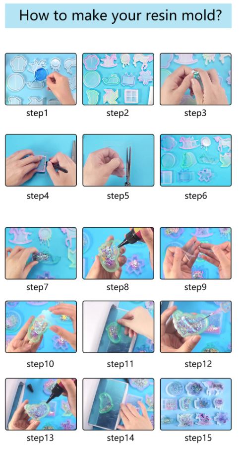 EP068-Molde para joias, 1 peça,shaker injeção de água, agitador