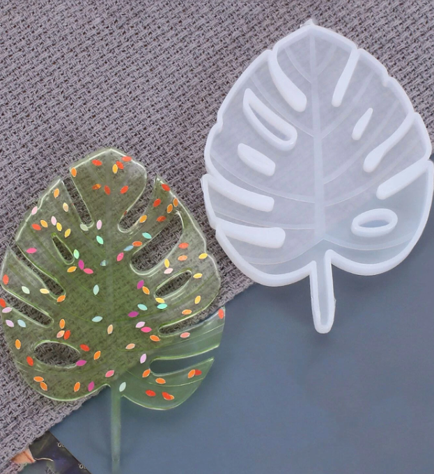 EP086MS - Molde de silicone Epóxi  base de copos de folha