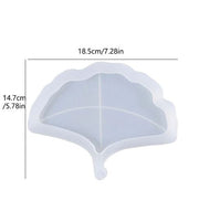 BP058MS - Molde  EPoxi Base Bandeja Folha Ginkgo Biloba