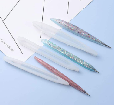 EP036MS- 3 Modelos Caneta Esferográfica joias diy - Molde de Epoxi Resina