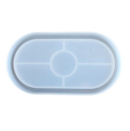 EP102MS - Molde de silicone Epóxi - Base/ Oval Bandeja