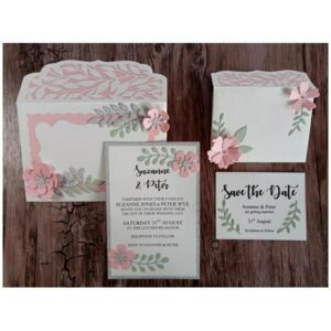 EV049 - Envelope +Cartão Convite + Acessórios - Metal Die Cut