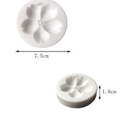 F007MS-  Molde de Silicone Flor Pingente Aromaterapia, Cera, Gesso