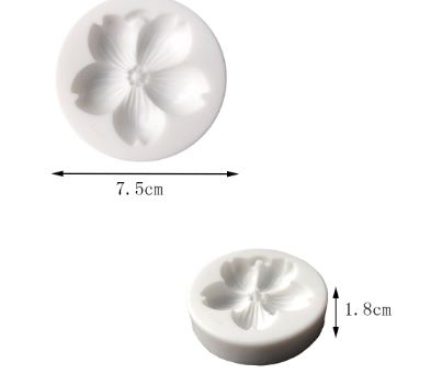 F007MS- Molde de Silicone Flor Pingente Aromaterapia, Cera, Gesso