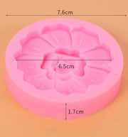 F034MS - Flor - Molde de Silicone