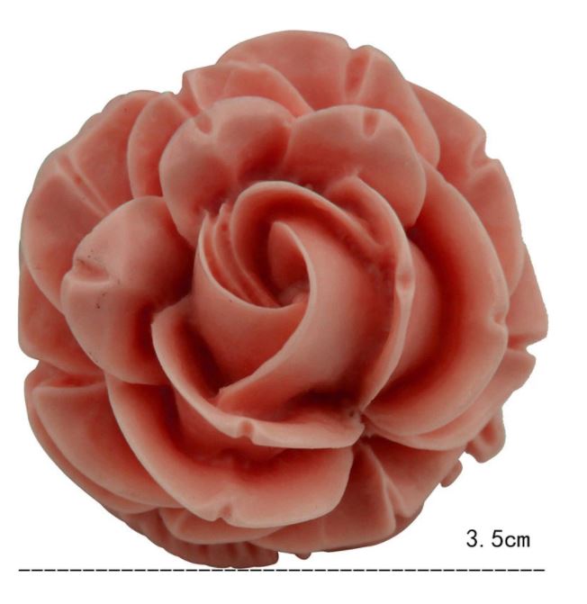 F056MS.-Rosa Flor 3D - Molde de Silicone