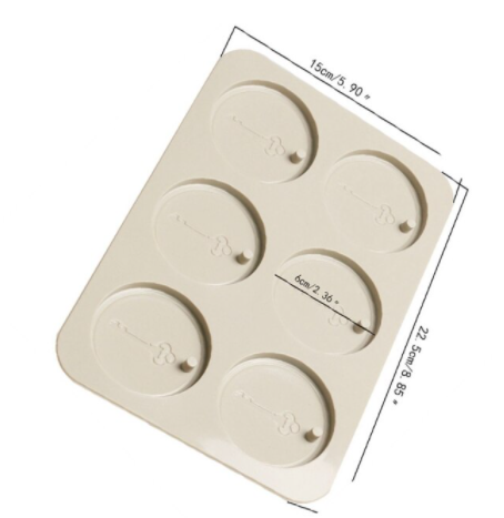 FC013MS -Molde 6 cavidades buracos Chave