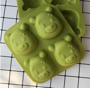 FC033MS -Molde 4 Cavidades Ursinho Pooh, Walt Disney