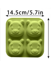 FC033MS -Molde 4 Cavidades Ursinho Pooh, Walt Disney