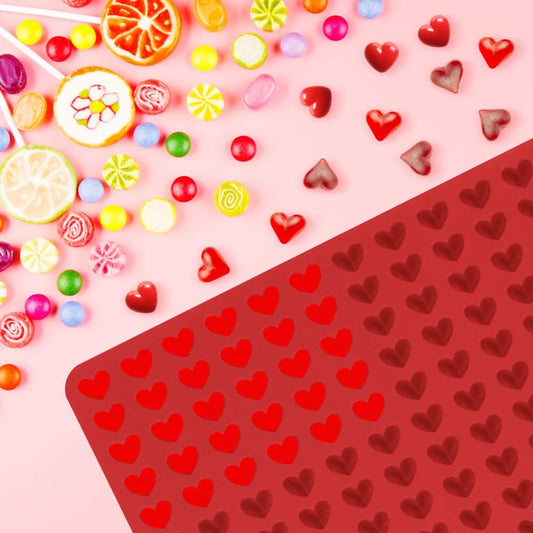 FC074MS -molde de 1 cm de coração