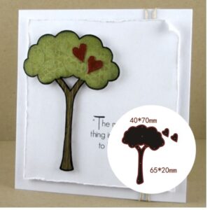 FL041 - Árvore + Corações - Metal Die Cut