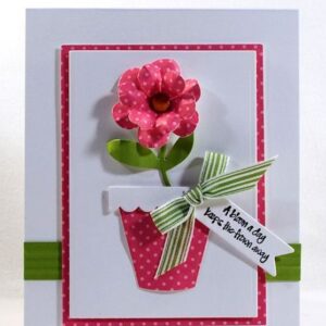 FL091 - Vasos + Flores - Metal Die Cut