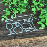 FOOD003 - Garrafas de Vinho + Copos - Metal Die Cut