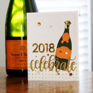 FOOD015 - Garrafa De Champanhe - Metal Die Cut